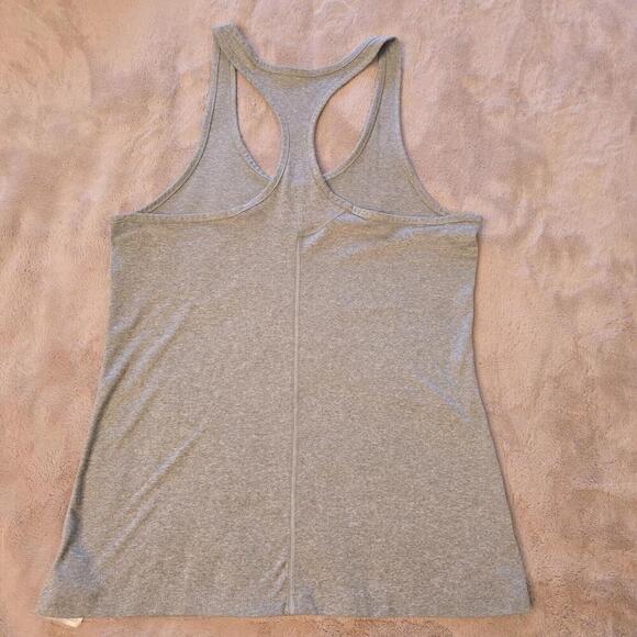 Nike Shirt Women's Gray Tank Top Athletic Racerback Driftit Run Gym Size M - Picture 2 of 5